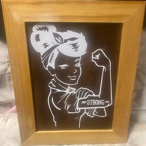 NWT…custom made sign…suzzie strong arm….super cute!!!